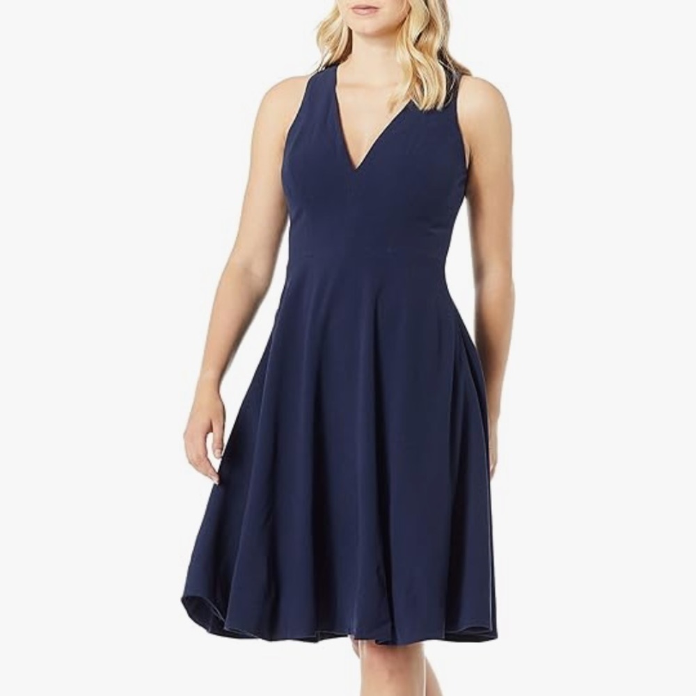 NWT Dress the Population Catalina Sleeveless Fit & Flare Midi Dress Size 2X